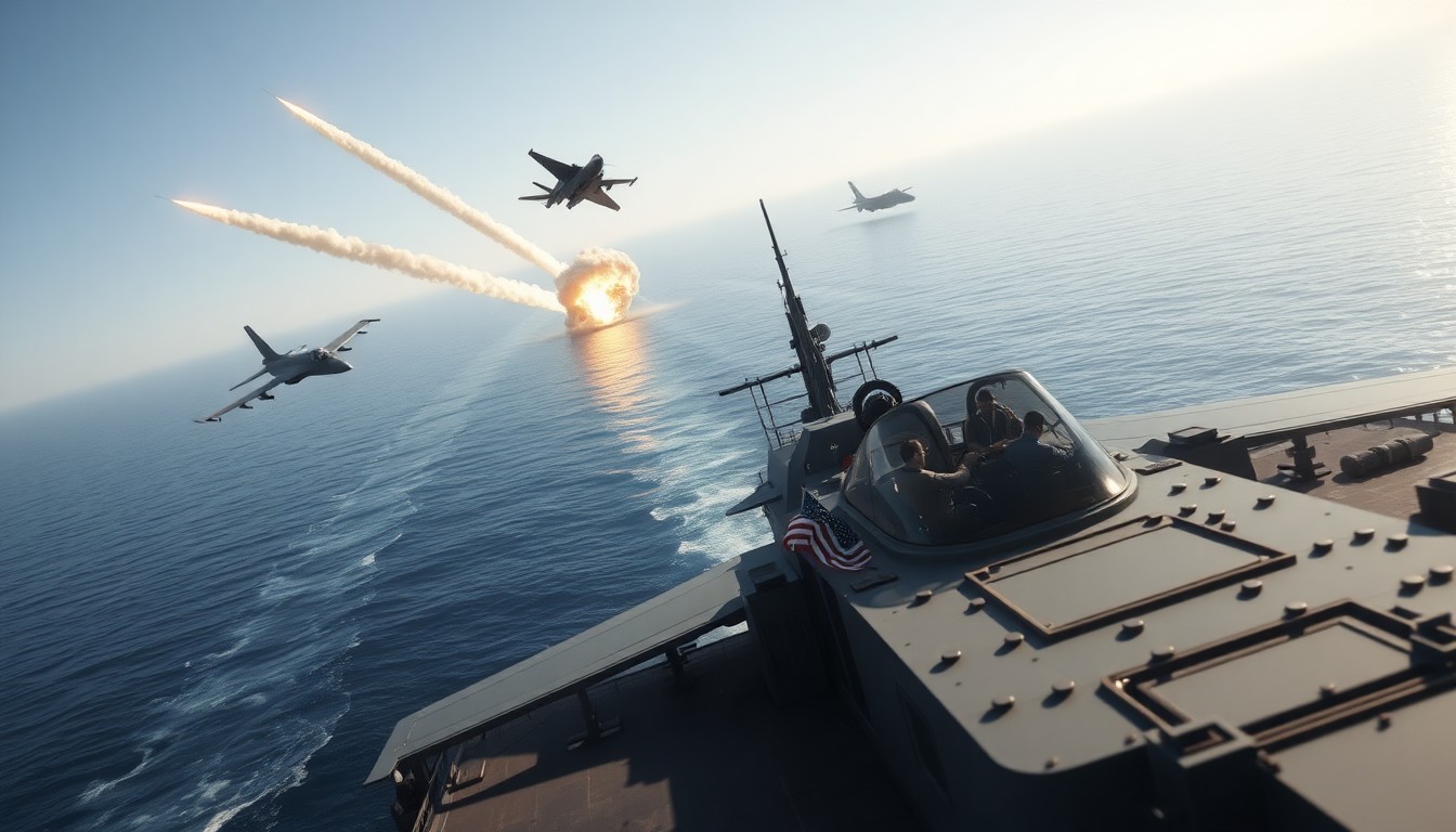 Iran-Israel-U.S. War Update 2026: Strategic Strait Blockade Game Theory AI generated visual